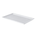 Thumbnail image #1 for CAC China French XFCH-RT14 Rectangular Melamine Platter, White, 12-3/4"W x 10-1/2"D x 5/8"H 1 Dozen