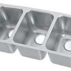 Thumbnail image #4 for Vollrath 10103-1 3-Compartment Weld-In/Undermount Stainless Steel Sink, 20-Gauge, 14"W x 10"D x 10" Deep Compartments