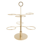 Thumbnail image #1 for Global Tableware Collective Bonna Buffet BNMGDCLD06KK 6-Tier Tea Serving Stand, Matte Gold Stainless Steel