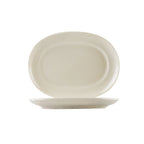 Thumbnail image #1 for CAC China Rec REC-D12 Ceramic D-End Platter, 10"L x 8-1/2"W x 1-1/4"H, Oblong Case of 2 Dozen