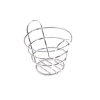 Thumbnail image #1 for G.E.T. Clipper Mill 4-22782 Round Stainless Steel Bucket Basket, 6-1/4" Diameter x 4-1/4" High Case of 12