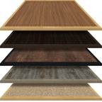 Thumbnail image #1 for Oak Street INLY36X60 Rectangular Laminate Table Top, 36" x 60", 1-1/4" Thick, 1-1/2" Wood Inlay Edge