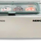 Thumbnail image #1 for Eurodib USA Nemox 4MAGICPRO100 Ice Cream Display Freezer, 4 x 2-1/2 qt Pan Capacity, Transparent Lid