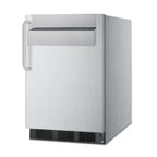 Thumbnail image #1 for Summit Commercial SPR7BOSST Outdoor Weatherproof Reach-In Refrigerator, 1-Section, 24-Inch, Solid Reversible Door, Stainless Steel Exterior