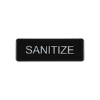 Thumbnail image #1 for CAC China SCE3-SZ09 Sanitize Compliance Sign, English, 9" x 3"H, Plastic, Pressure-Sensitive Adhesive Case of 144