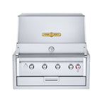 Thumbnail image #1 for Crown Verity Built-in IBI30 Outdoor Charbroiler, 4 Burners, Stainless Steel, 28" x 21" Grilling Surface