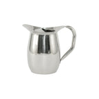 Thumbnail image #1 for CAC China SWPB-2G Stainless Steel Bell-Shaped Water Pitcher, 2 qt., with Ice Guard and Handle Case of 12