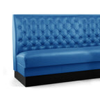 Thumbnail image #1 for JustChair Manufacturing JBSB-SBT-42-GR1/COM 42"H Upholstered Banquette Booth, Button-Tufted Back with Lumbar Support