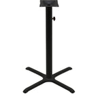 Thumbnail image #1 for Oak Street OD-B30-BAR Indoor/Outdoor Bar-Height Table Base, 30" x 30" Base Spread, 3" Column, Stamped Steel