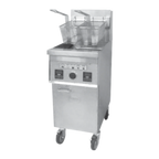 Thumbnail image #1 for Keating of Chicago Instant Recovery 10X11TS Gas Floor Fryer, 26 lb Fat Capacity, Stainless Steel Fry Pot, Thermostatic Controls