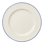 Thumbnail image #1 for Steelite International HL Ivory HL20163929 Round China Plate, Rolled Edge, 6-1/4", Blue Line Case of 3 Dozen