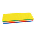 Thumbnail image #1 for CAC China CLMF-16MC Microfiber Cloth, 16" x 16", Multi-Color, 6-Pack Case of 20