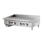 Thumbnail image #1 for Magic Chef Commercial MCCTG48A Countertop Natural Gas Griddle, Thermostatic, 48"W x 24"D, 1" Smooth Steel Plate