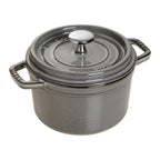 Thumbnail image #2 for Zwilling J.A. Henckels Staub® 1004047 Round Enameled Cast Iron Cocotte, 0.75 qt, Graphite Gray, Induction Ready, with Cover