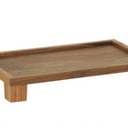 Thumbnail image #1 for Cal-Mil 23600-3-78 Tapered Buffet Riser, 12"W x 20"D x 3.25"H, Walnut