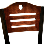 Thumbnail image #1 for ATSMFG ATS AT&S-77B-BACK MFG Replacement Wood Chair Back with Circle and Line Cutouts