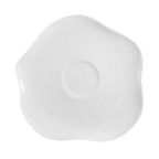 Thumbnail image #1 for Vertex China Contour CO-L2 Porcelain Saucer, 6-Inch Diameter, Rolled Edge, Free Form Case of 3 Dozen