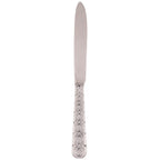 Thumbnail image #1 for Ten Strawberry Street Dubai DUB-DK 18/0 Stainless Steel Dinner Knife, 9-1/2" with Intertwined Ribbon Pattern Pack of 48