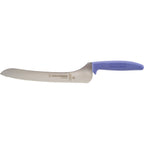 Thumbnail image #1 for AllPoints Foodservice Parts & Supplies 1371547 Scalloped Offset Slicer Knife, 9", High Carbon Steel, White Plastic Handle