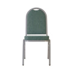 Thumbnail image #2 for G & A Commercial Seating Everett 2402-AL GR6 Stackable Aluminum Banquet Chair, Upholstered Back and Seat, Cathedral Back with Handhold