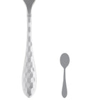 Thumbnail image #1 for Steelite International Varick, Crystal 5714SX005 4-1/2-Inch Heavyweight 18/0 Stainless Steel Demitasse Spoon, Honeycomb Hammered Pack of 1 Dozen
