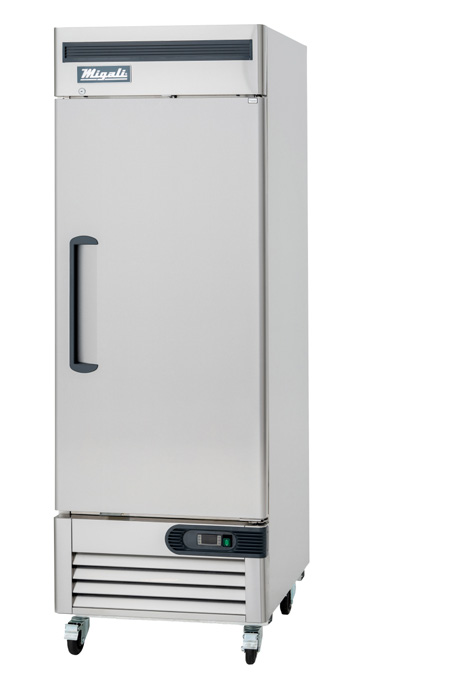 Product image #5 for Migali Competitor Series® 27-Inch One-Section Reach-In Refrigerator, 23 Cu. Ft., Bottom Mount, Solid Locking Door, Stainless Steel