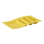 Thumbnail image #1 for Tuxton China GZS-800 Ceramic Rectangular Taco Plate, 14-5/8 x 8-5/8 x 1-5/8 in, Stackable, Microwave/Dishwasher Safe Case of 6