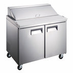 Thumbnail image #2 for Admiral Craft U-STAR 36-Inch 2-Section Salad/Sandwich Refrigerated Prep Table