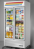 Thumbnail image #7 for True Two-Section Glass Door Merchandiser Refrigerator with 8 Shelves