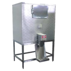 Thumbnail image #1 for MGR Equipment SD-900-SS Automatic Ice Dispenser with Foot Pedal Control, Mini Bagging, Approx. 900-lb Bin, Stainless Steel