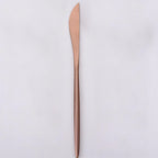 Thumbnail image #1 for Kadra Kitchenware Vikko Dine VF-KN10-VRG Steak Knife, Brushed Rose Gold, 18/10 Stainless Steel Case of 12