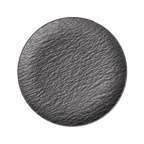 Thumbnail image #1 for Vertex China Orbit OR-CP7 7-Inch Round Porcelain Coupe Plate, Matte Black Case of 3 Dozen