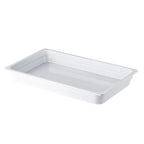 Thumbnail image #1 for CAC China MLBF-101-W Full-Size Melamine Buffet Pan, 2-1/2-Inch Deep, White Case of 4
