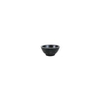 Thumbnail image #1 for G.E.T. Kobe - EGS B245035-SLVB . . Round Melamine Bowl, 4 oz, 3-5/8" Diameter, Black with Silver Rim Case of 6