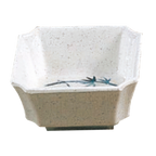 Thumbnail image #1 for Thunder Group Blue Bamboo 1002BB Square Melamine Side Bowl, 4 oz, 3-1/8" Case of 20 Dozen
