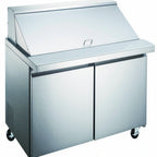 Thumbnail image #1 for Drago DRSP36-15M 36.2" 2-Door Sandwich Prep Table, 15-Pan Megatop, Stainless Steel