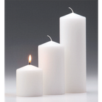 Thumbnail image #2 for Hollowick/Steelite Select Wax P3X6W-12 White Pillar Candle, 6"H x 3" Diameter