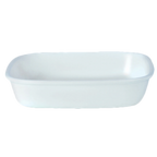 Thumbnail image #1 for Steelite International Steelite Performance, Simplicity 11010329 Square Ceramic Roaster, 2 qt, 10 x 10 x 2 in