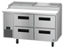Thumbnail image #6 for Hoshizaki Steelheart 60-Inch Two-Section Pizza Prep Table with Drawers and Self-Contained Refrigeration