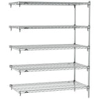 Thumbnail image #1 for Metro Super Erecta SA-1836C-63-A5 Super Adjustable Wire Add-On Shelving Unit, 36"W x 18"D x 63"H, 800 lb. capacity per shelf, 2000 lb. capacity per