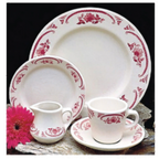 Thumbnail image #3 for Steelite International Homer, American Rose HL2532 Round China Rolled Edge Rim Soup Bowl, 12.75 oz, 9" Case of 2 Dozen