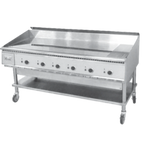 Thumbnail image #1 for Keating of Chicago Miraclean 72X30-E Electric Commercial Griddle, 69"W x 24"D Cooking Surface, Chrome-Plated, 6-Zone Thermostatic Controls