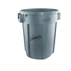Thumbnail image #1 for Libman Commercial 1572 Commercial Round Trash Can, 32 Gallon, Gray Case of 6