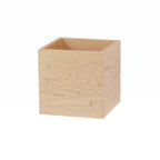 Thumbnail image #1 for Cal-Mil Blonde 22313-6-71 Square Maple Wood Box, 6" x 6" x 6" Case of 4