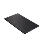 Thumbnail image #1 for Tableware Solutions USA Leone T8320 Rectangular Flat Melamine Serving Tray, 12-3/4" x 7" x 3/4", Black
