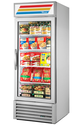 Product image #10 for True 30-Inch One-Section Glass Door Freezer Merchandiser with Hinged Door