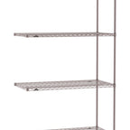 Thumbnail image #1 for Metro Super Erecta SE-1854K4-86-A4 Add-On Wire Shelving Unit, 54"W x 18"D x 86"H, 600 lb. capacity per shelf, 2000 lb. capacity per unit, 1" shelf