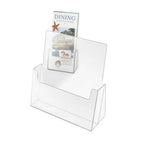 Thumbnail image #1 for Cal-Mil 210 Brochure Card Holder, Clear Acrylic, 8-1/2"W x 1-1/2"D x 10"H Case of 6