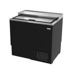 Thumbnail image #1 for Asber AGF 36 Glass Froster, 36-5/8"W x 27"D x 35-3/4"H, Solid Sliding Lid, Black Exterior