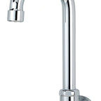 Thumbnail image #3 for Krowne Royal Series 16-140L Wall-Mount Commercial Pre-Rinse Faucet, Single Inlet, Gooseneck Spout, Foot/Knee Valve Control